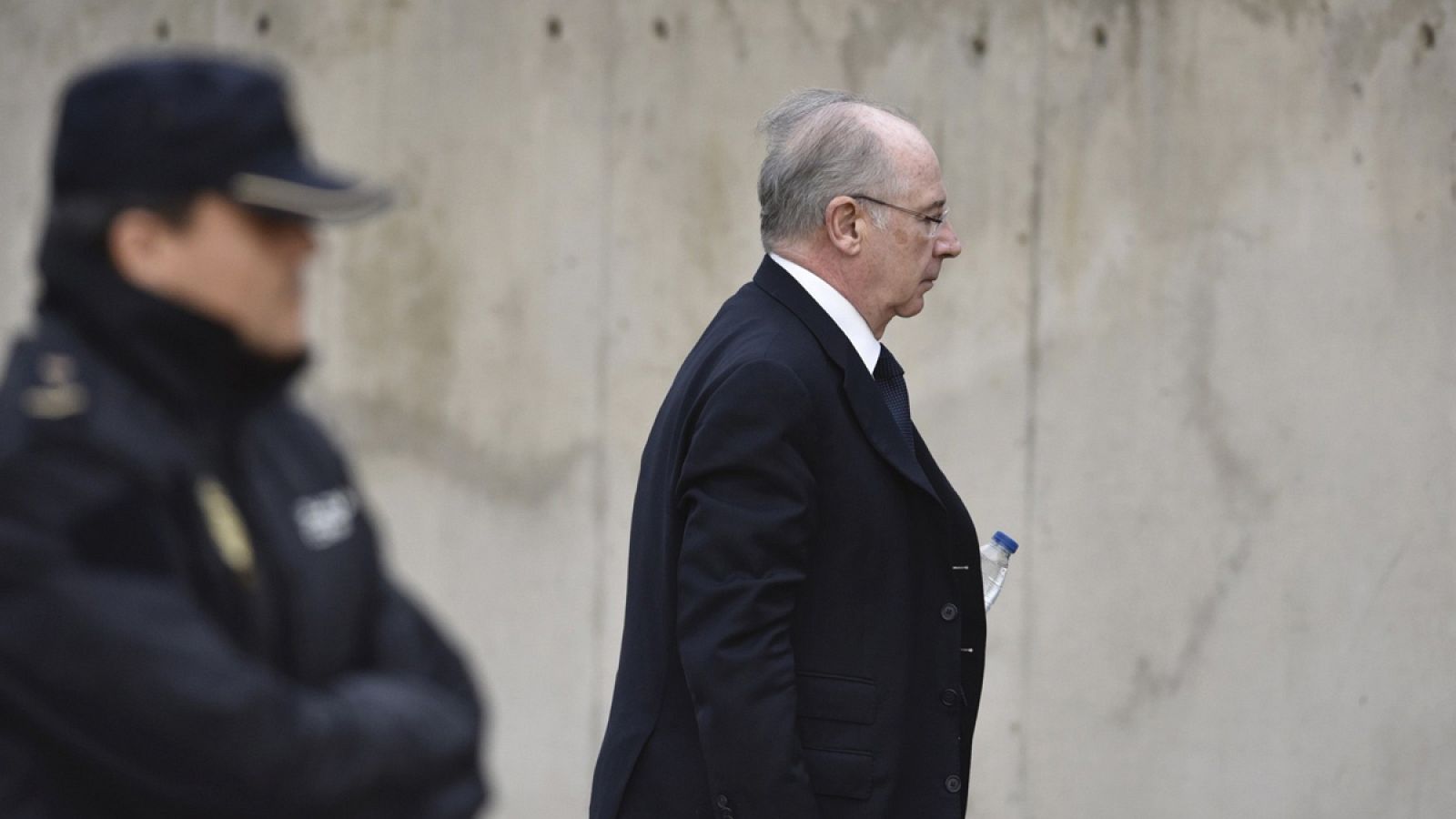 Rato llegando a la Audiencia Nacional