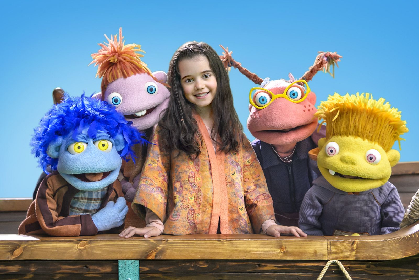 La protagonista, Carla Chiorazzo, junto a los Lunnis