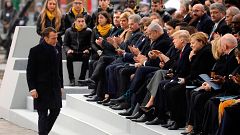 Más de 70 líderes mundiales conmemoran en París el centenario del final de la Gran Guerra