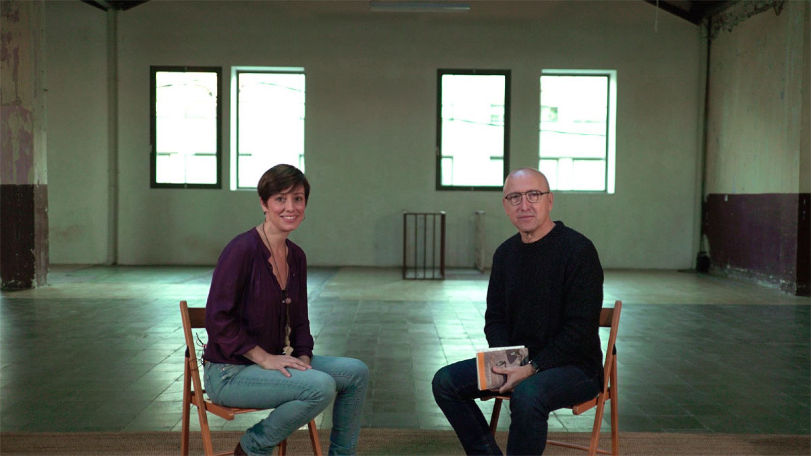 Marta Carnicero con Óscar López