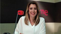 Díaz tacha de "irresponsabilidad" hablar de una repetición de las elecciones: "Desprecian el voto de los andaluces"