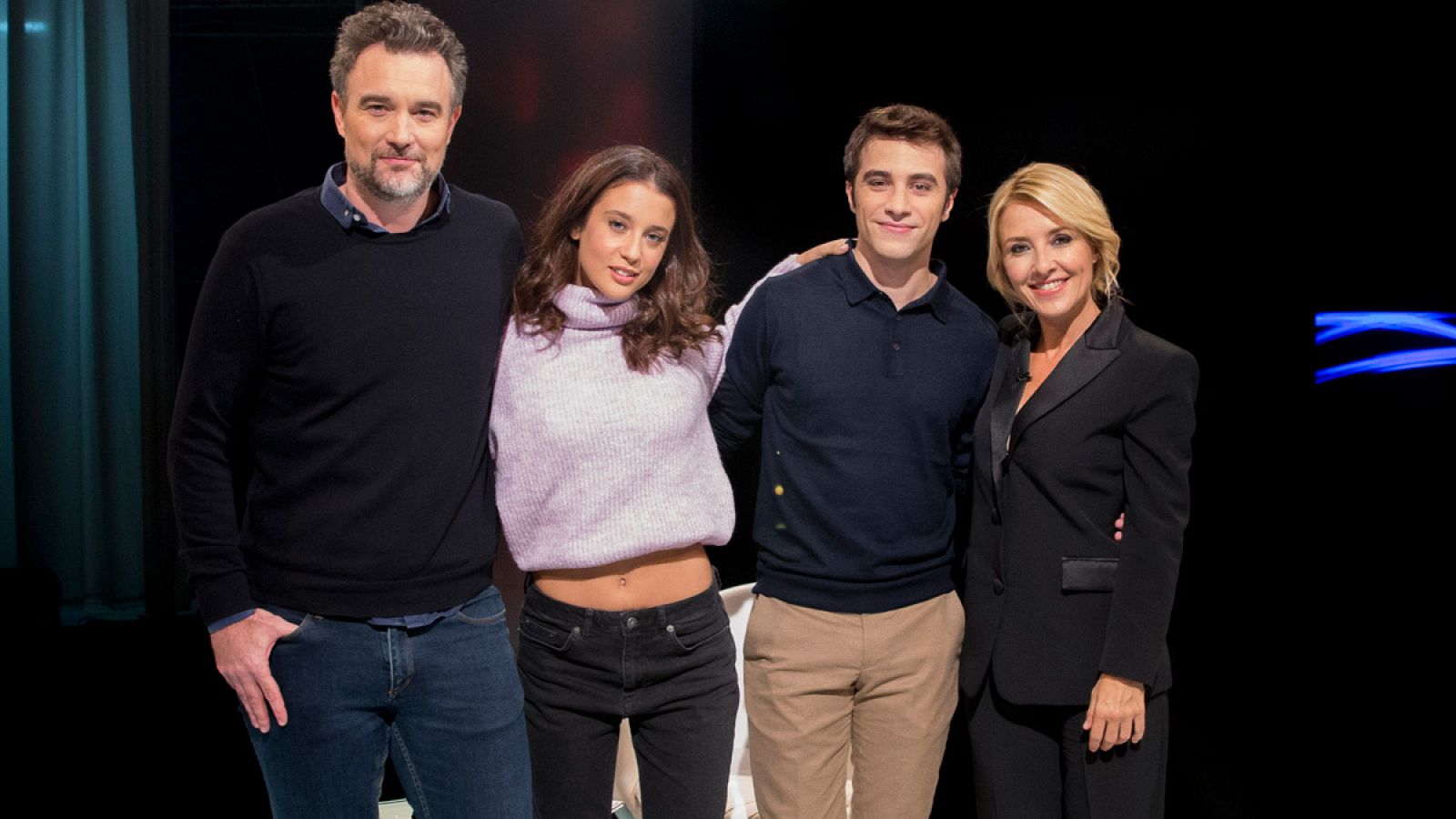 Esteban Crespo, María Pedraza, Pol Monén y Cayetana Guillén Cuervo.