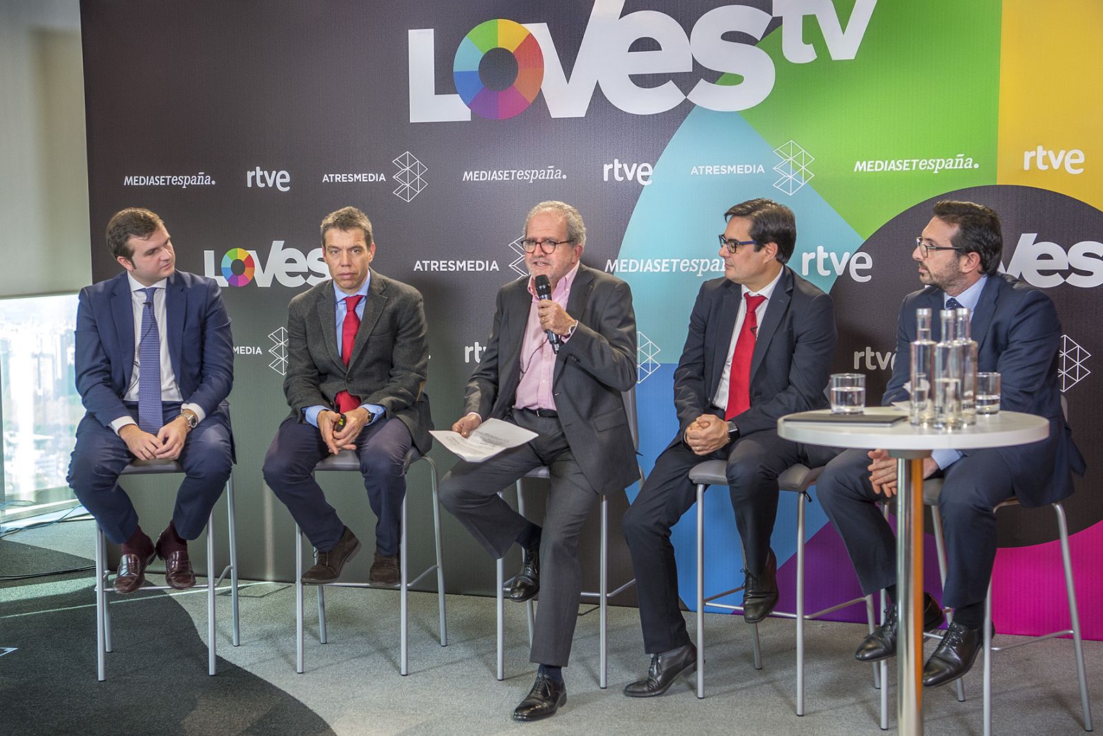Presentación conjunta de Lovestv con RTVE, Mediaset y Atresmedia