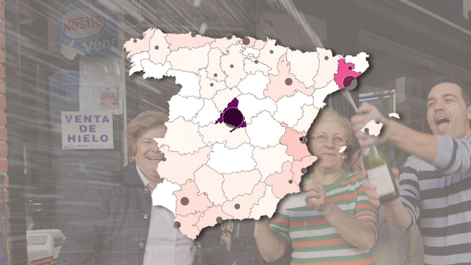 Consulta el mapa de la suerte detallado por provincias y ciudades