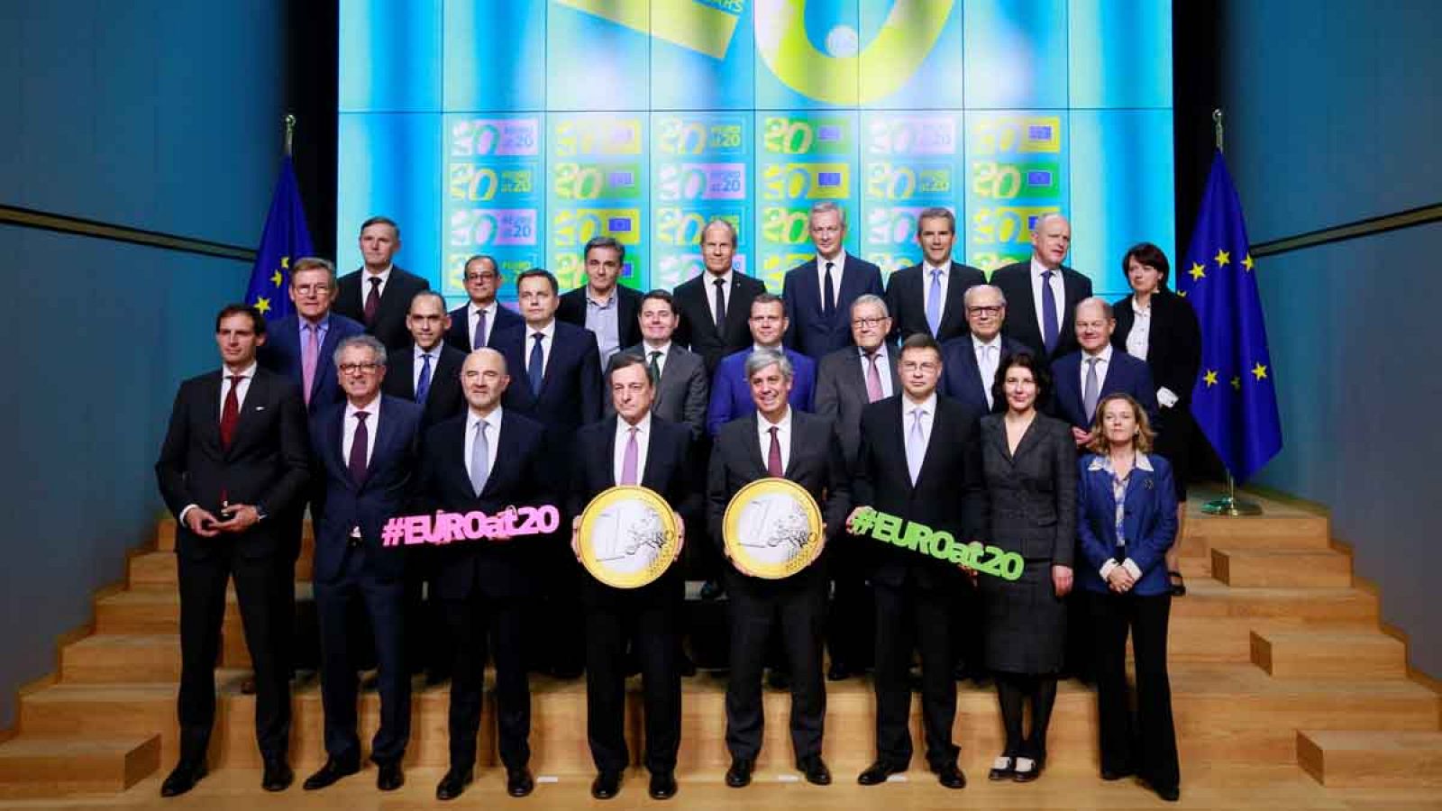 Los ministros de Finanzas de la Eurozona.