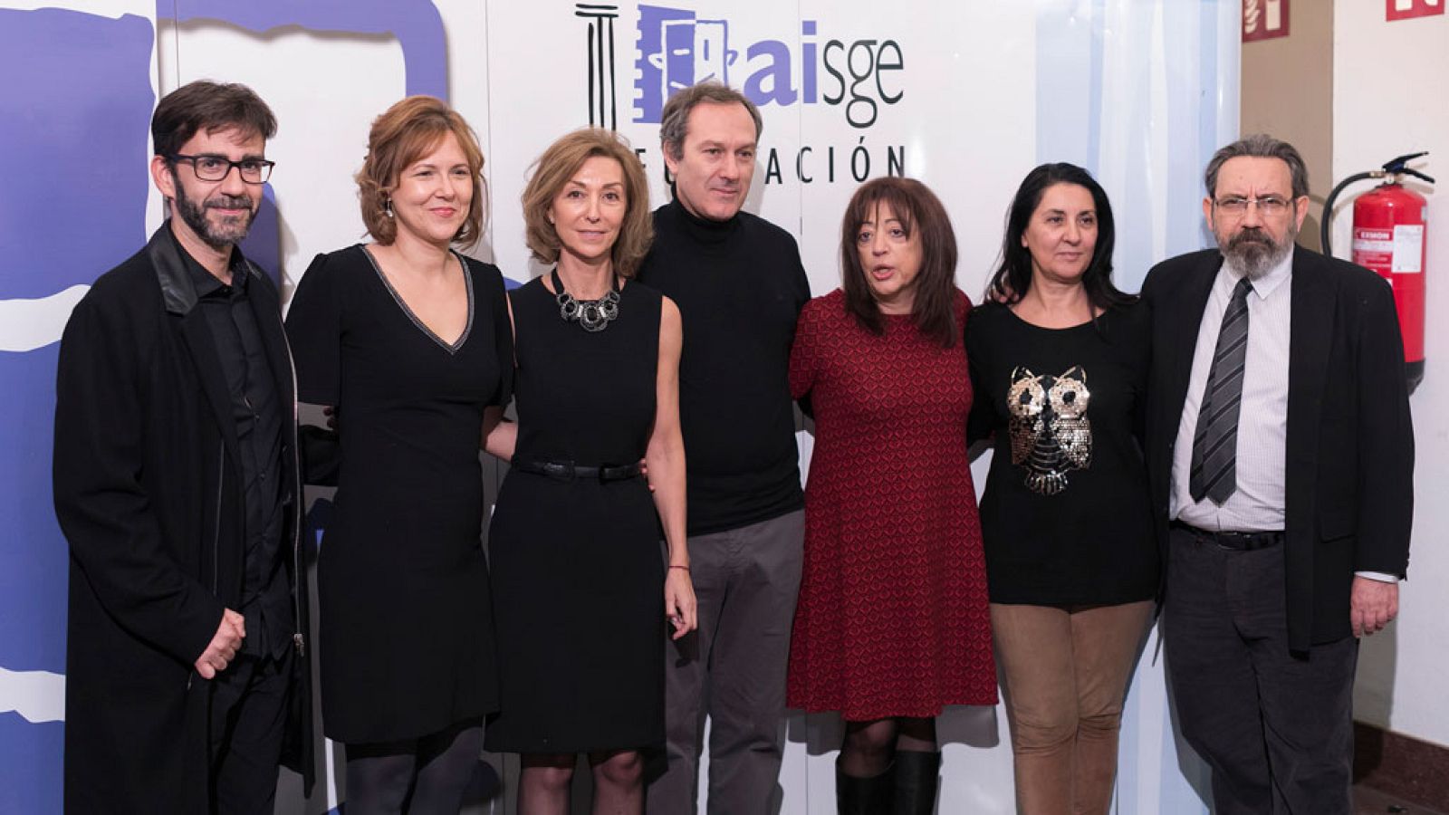 El equipo de 'De película', en el acto de entrega del premio.