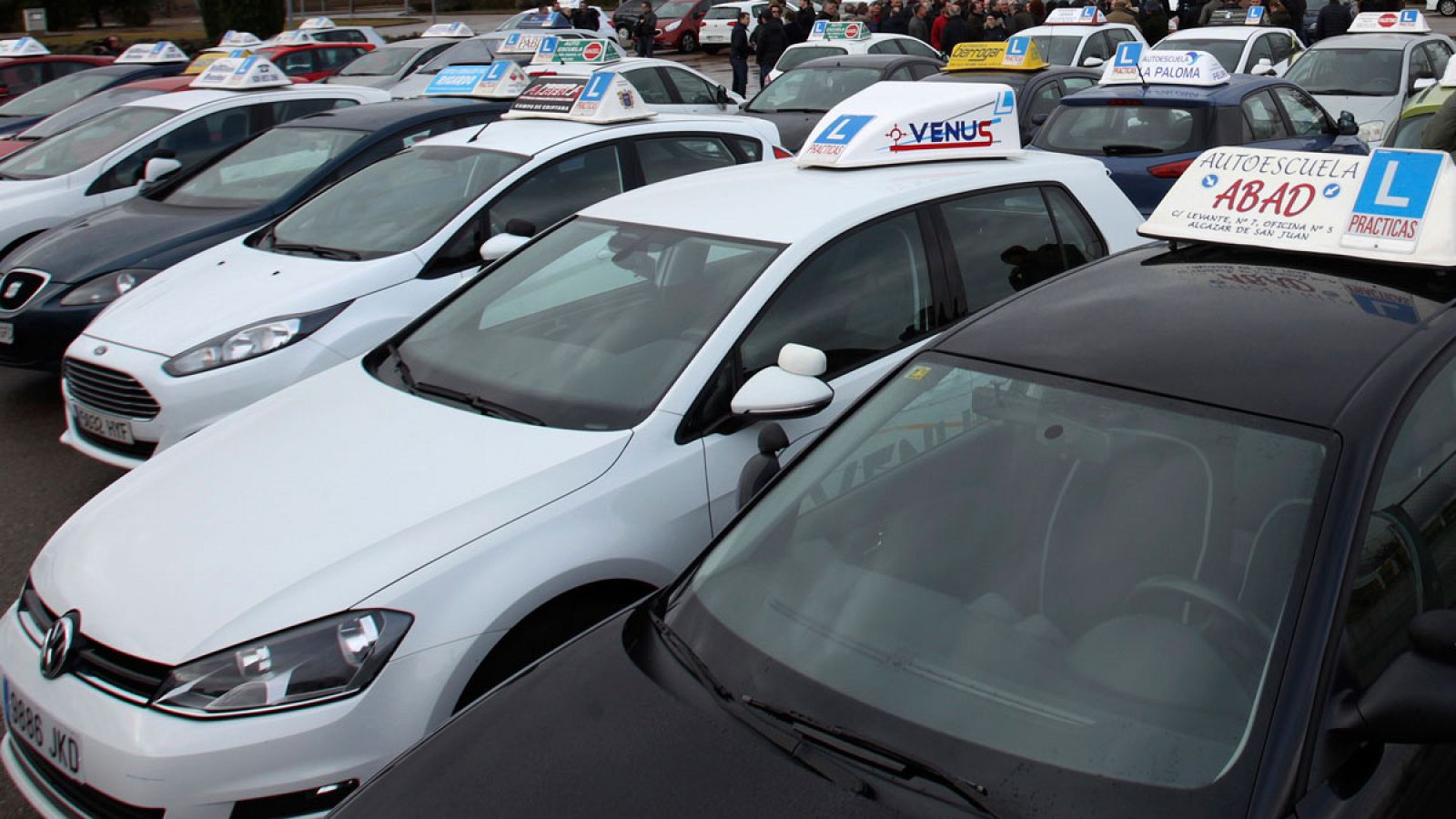 Imagen de archivo de una manifestación de autoescuelas