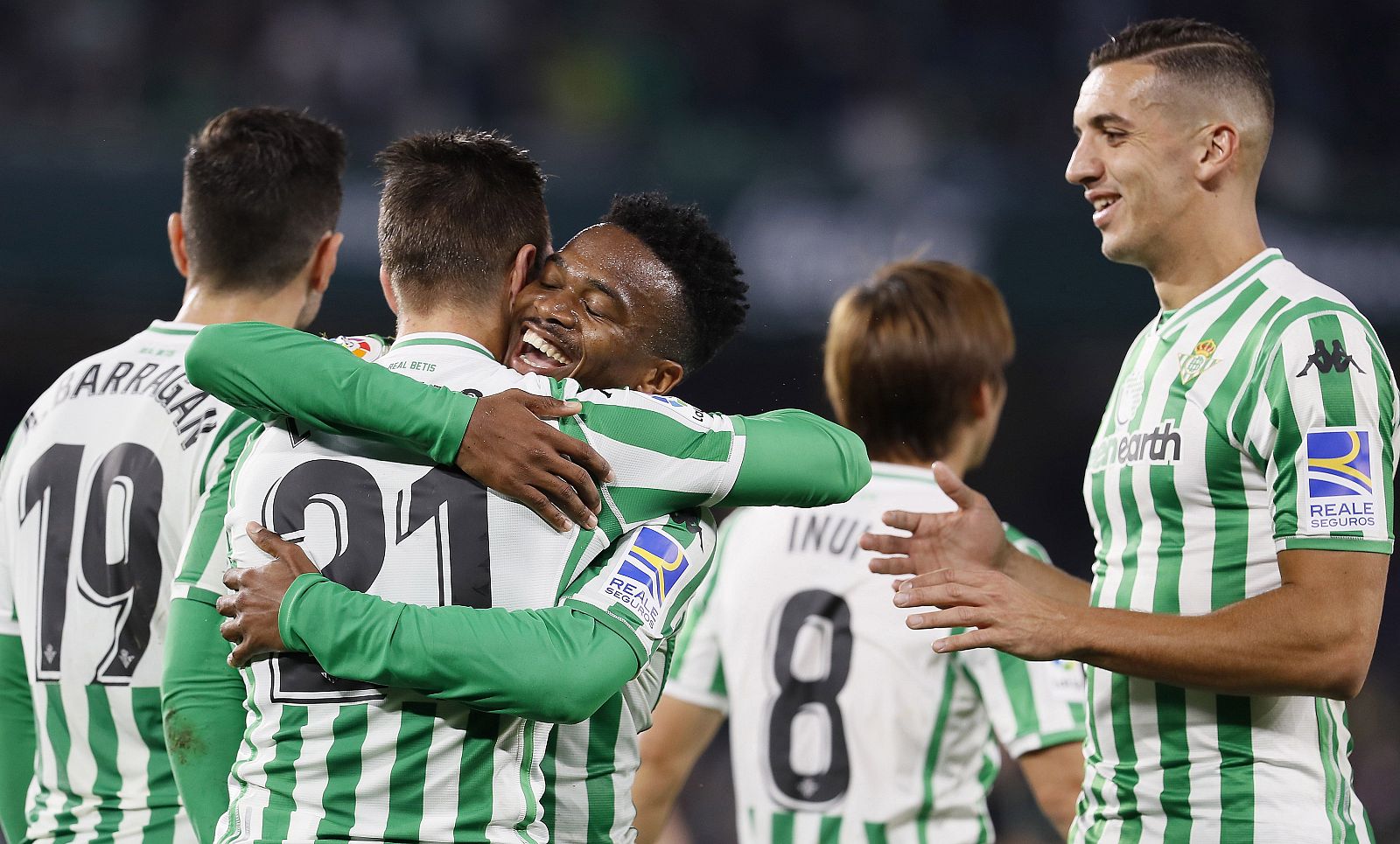 Giovani Lo Celso celebra su gol.