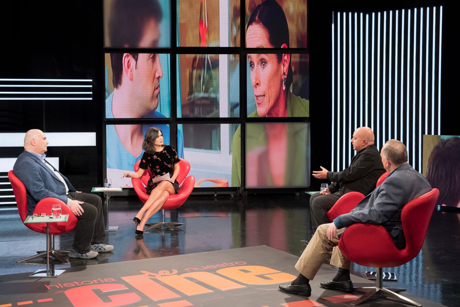 Charla coloquio sobre coproducciones europeas, con Agustín Almodóvar, Antonio Saura y Fernando Méndez-Leite