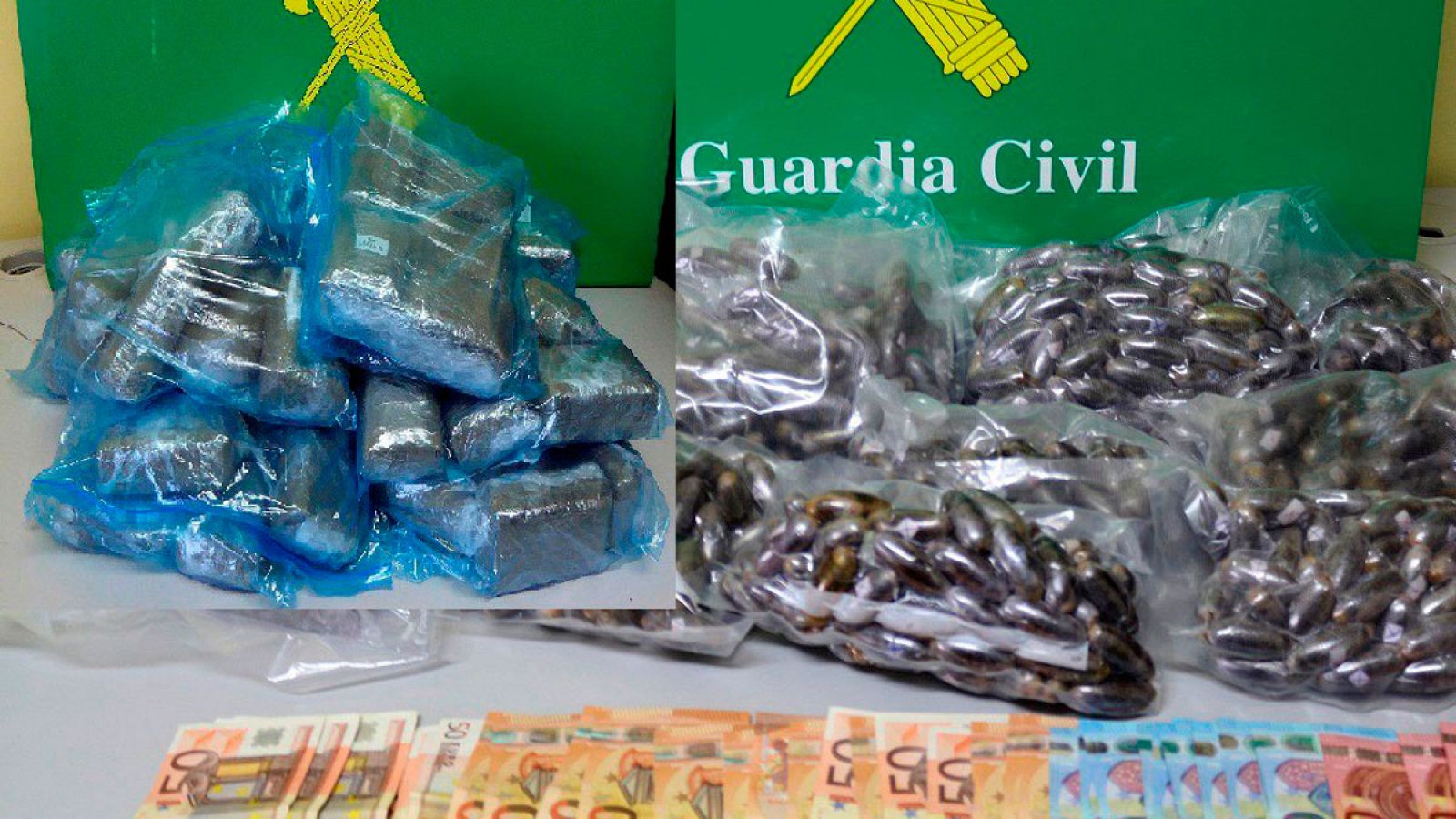 Fotografía de archivo de una operación antidroga de la Guardia Civil