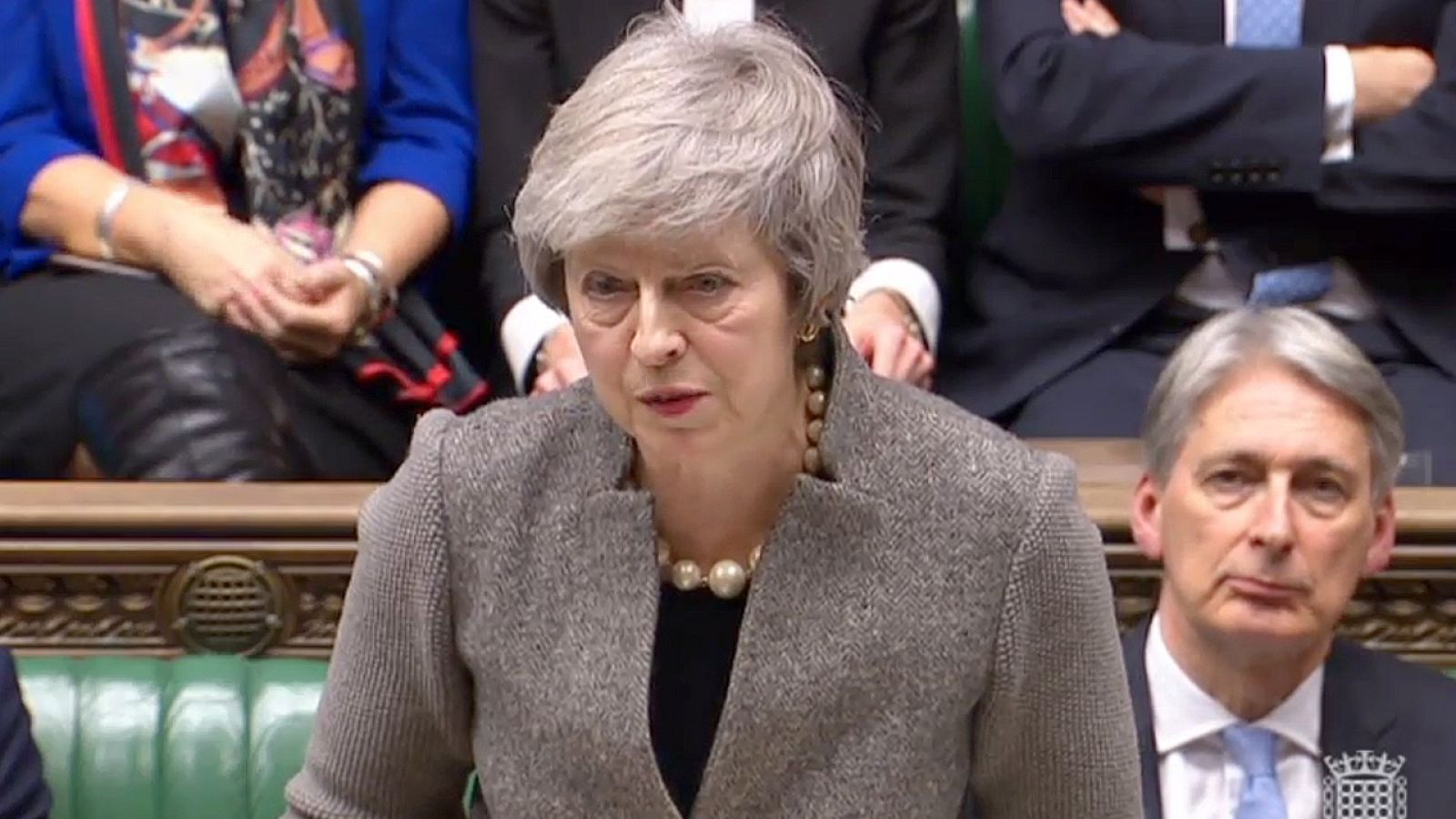 Theresa May comparece ante el Parlamento británico