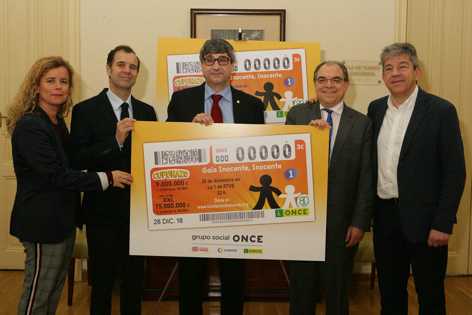 La gala 'Inocente, Inocente¿, protagonista del Cuponazo de la ONCE del 28 de diciembre