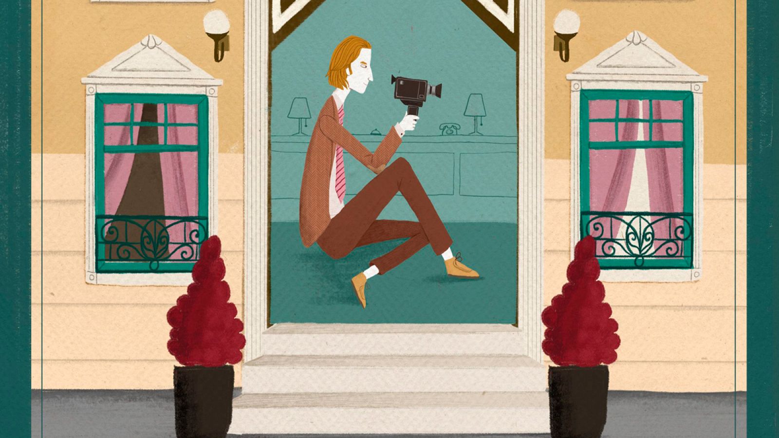 Fragmento de la portada de 'El Gran Hotel Wes Anderson'