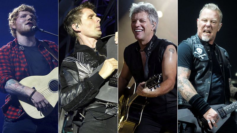 Ed Sheeran, Muse, Bon Jovi, Metallica: los grandes conciertos que llegan a España en 2019