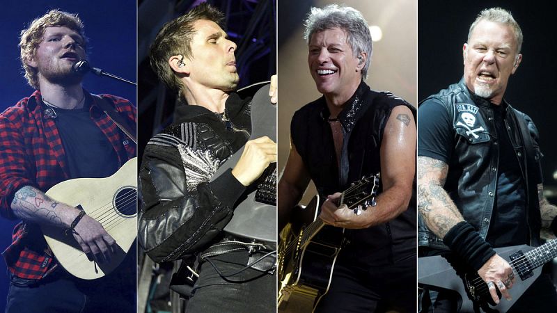 Ed Sheeran, Muse, Bon Jovi, Metallica: los grandes conciertos que llegan a España en 2019