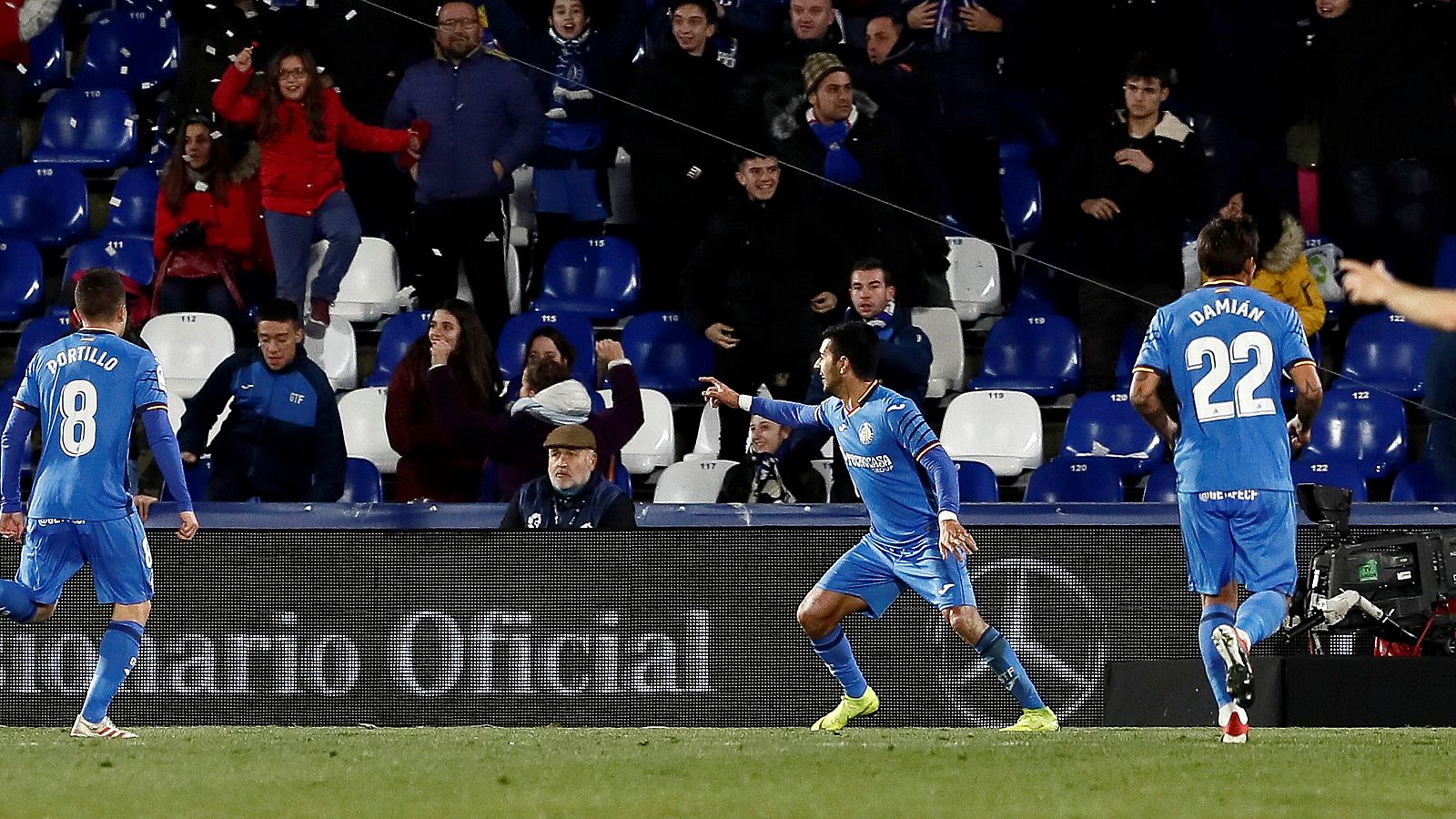 El Getafe se adelanta ante el Valladolid en los octavos de Copa