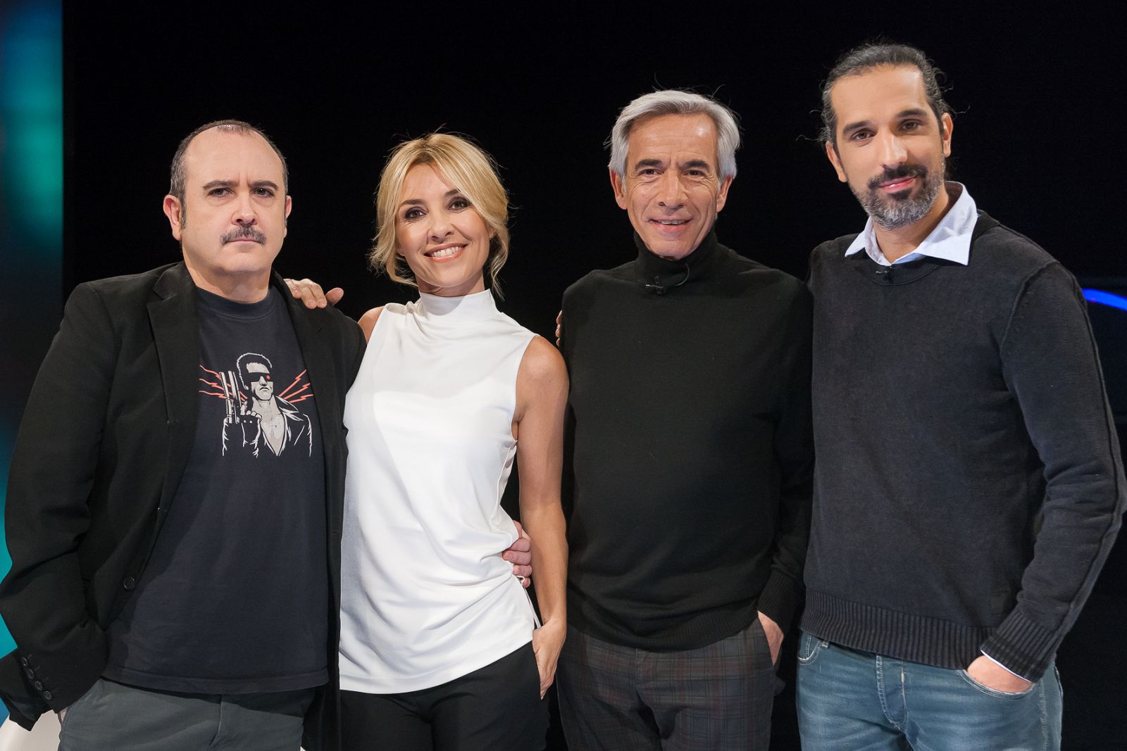 Cayetana Guillén Cuervo modera el coloquio con Javier Ruiz Caldera, Imanol Arias y Carlos Areces