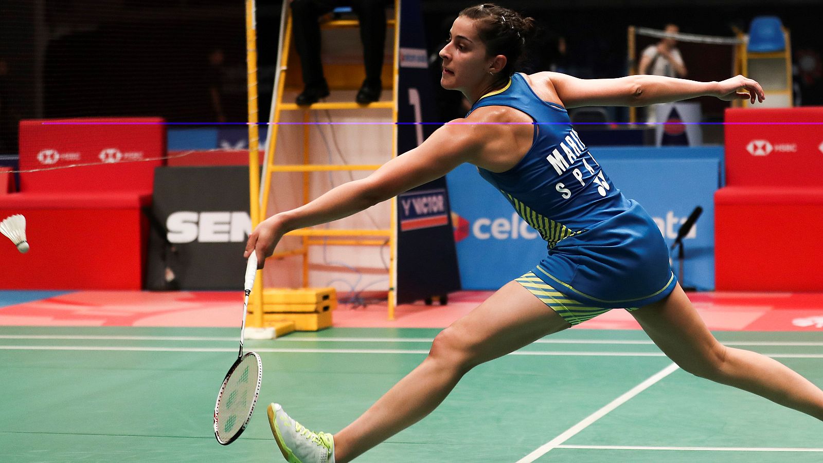 Carolina MarÃ­n, eliminada en cuartos de final