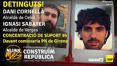 Dos alcaldes de la CUP y un sobrino de Torra entre los 16 detenidos por invadir las vías del AVE el pasado 1 de octubre