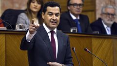 Moreno pide "altura de miras" a Ciudadanos y "estabilidad parlamentaria" a Vox
