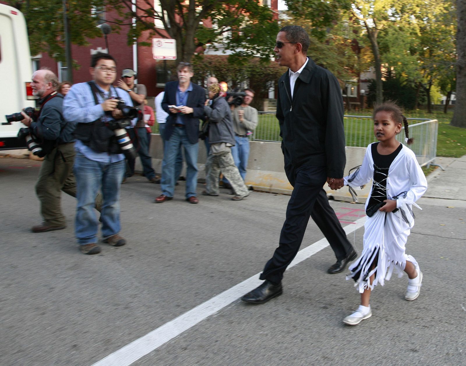 Obama celebra Halloween junto a su hija