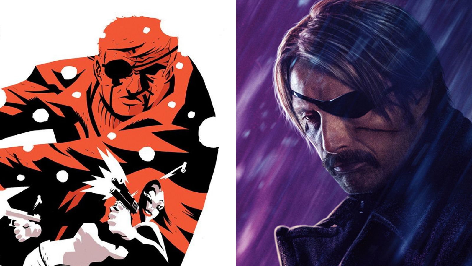 Ilustración de 'Polar' y su adaptación cinematográfica