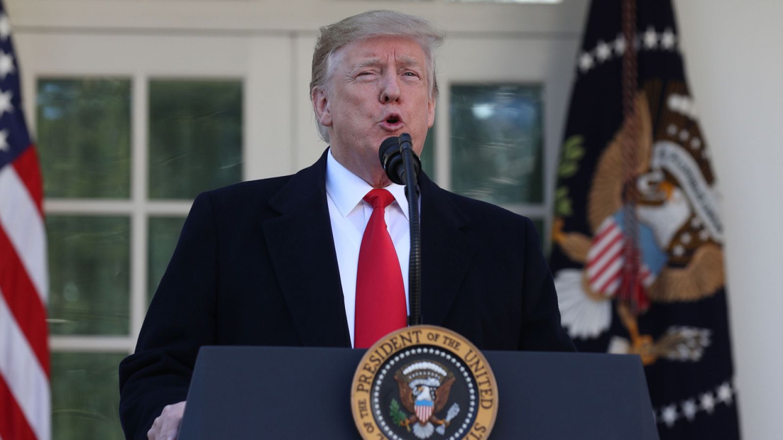 Donald Trump anuncia la reapertura parcial de la administración