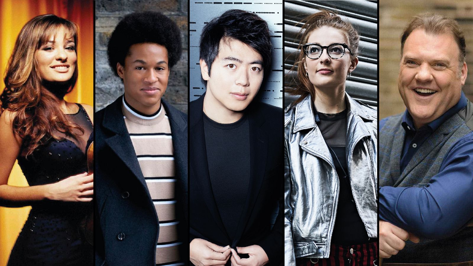 Nicola Benedetti, Sheku Kanneh-Mason, Lang Lang, Jess Gillam y Bryn Terfel