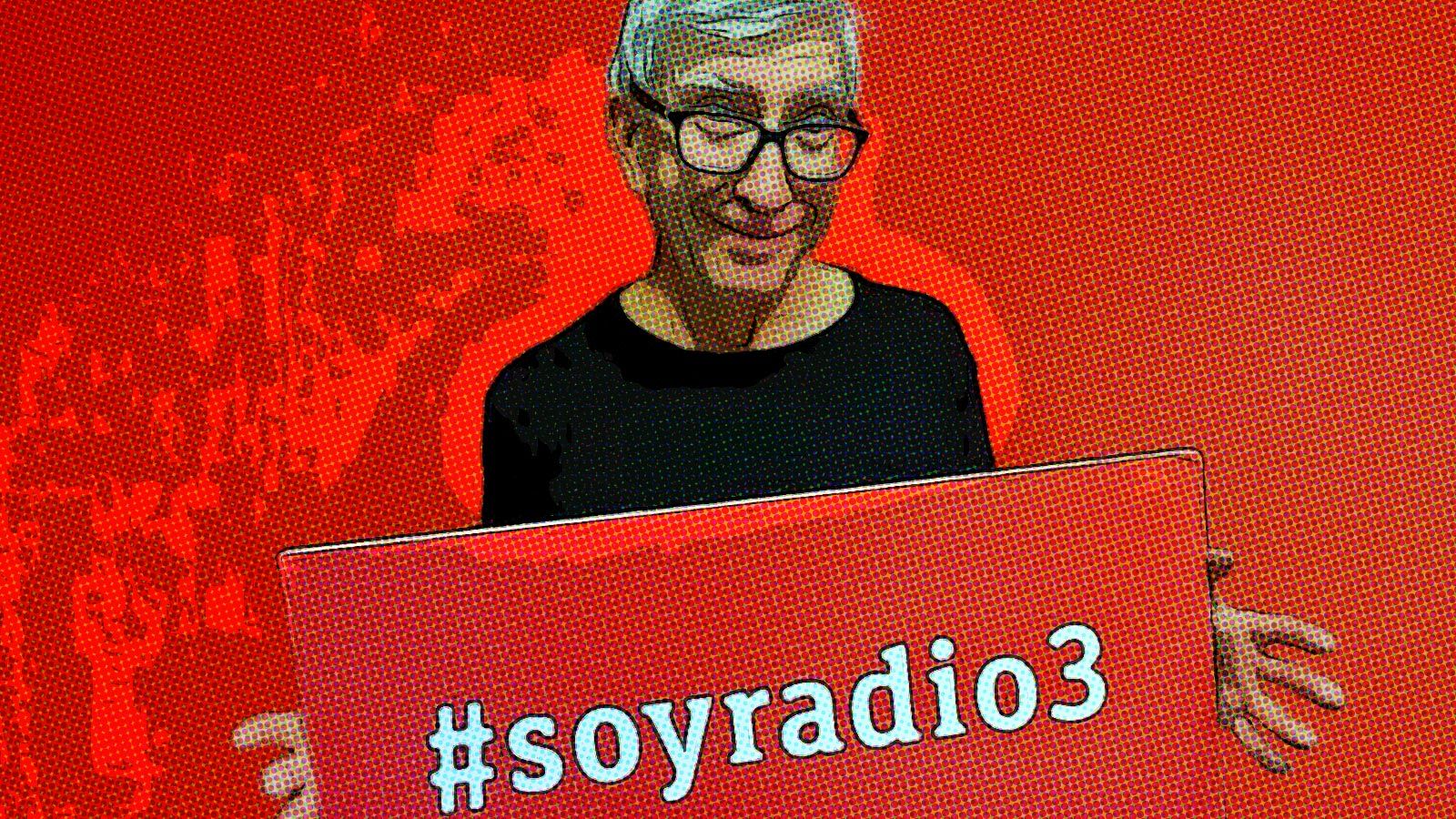 Juan de Pablos en 2016 apuntándose al claim #soyradio3