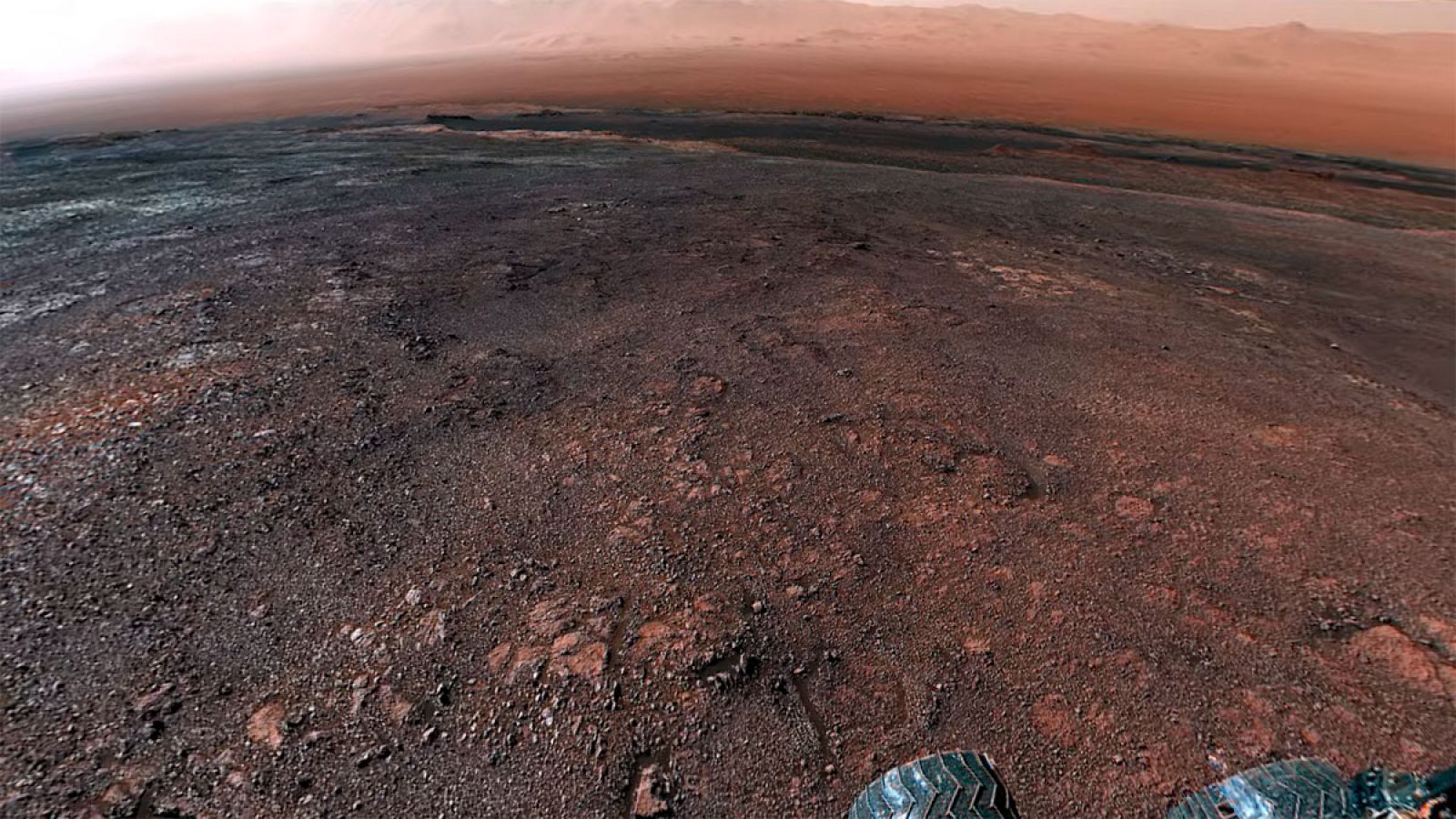El vídeo se ha creado a partir de una panorámica tomada por el rover el 19 de diciembre.