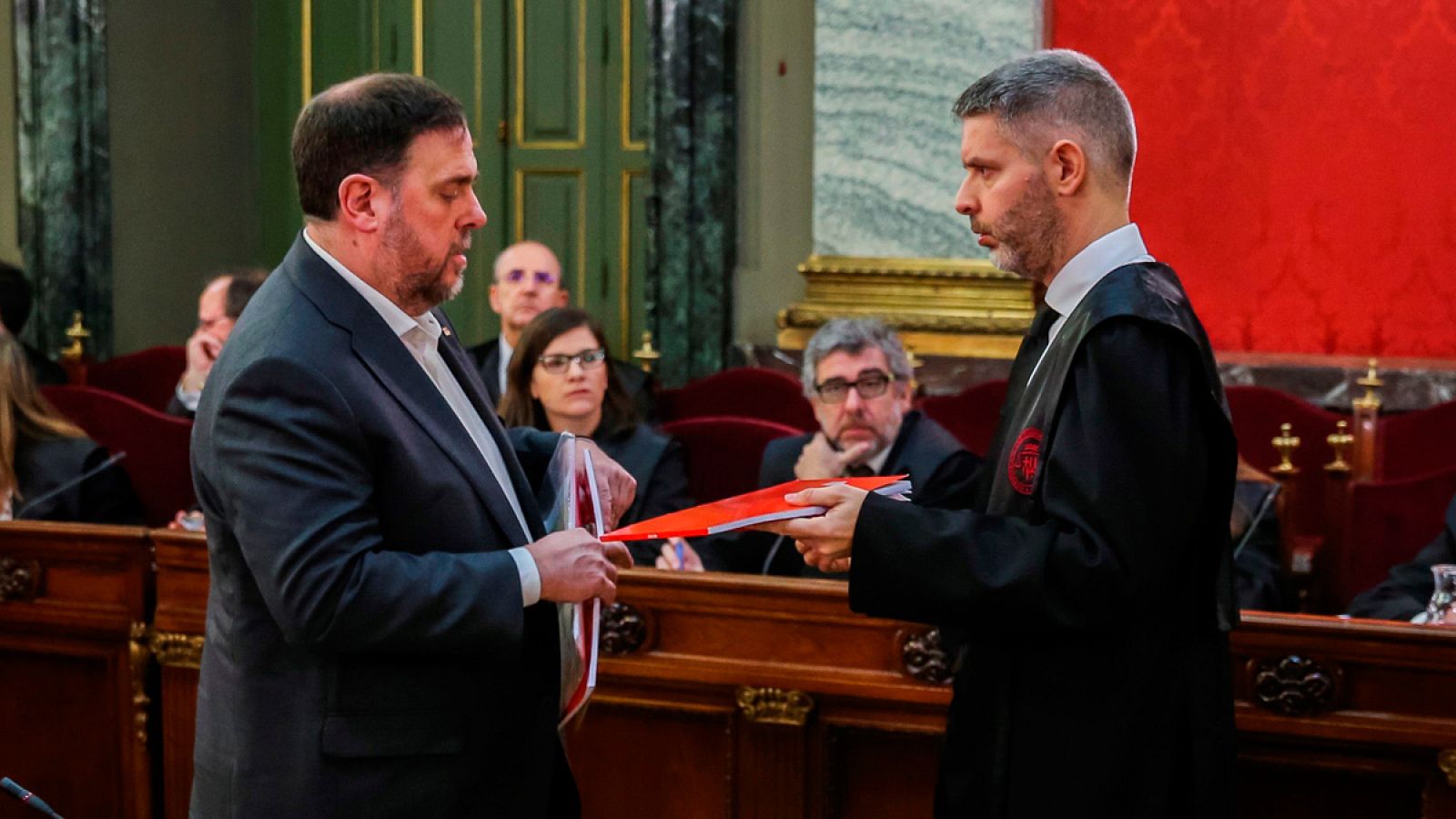 Junqueras, en la primera jornada del juicio del 'procés'