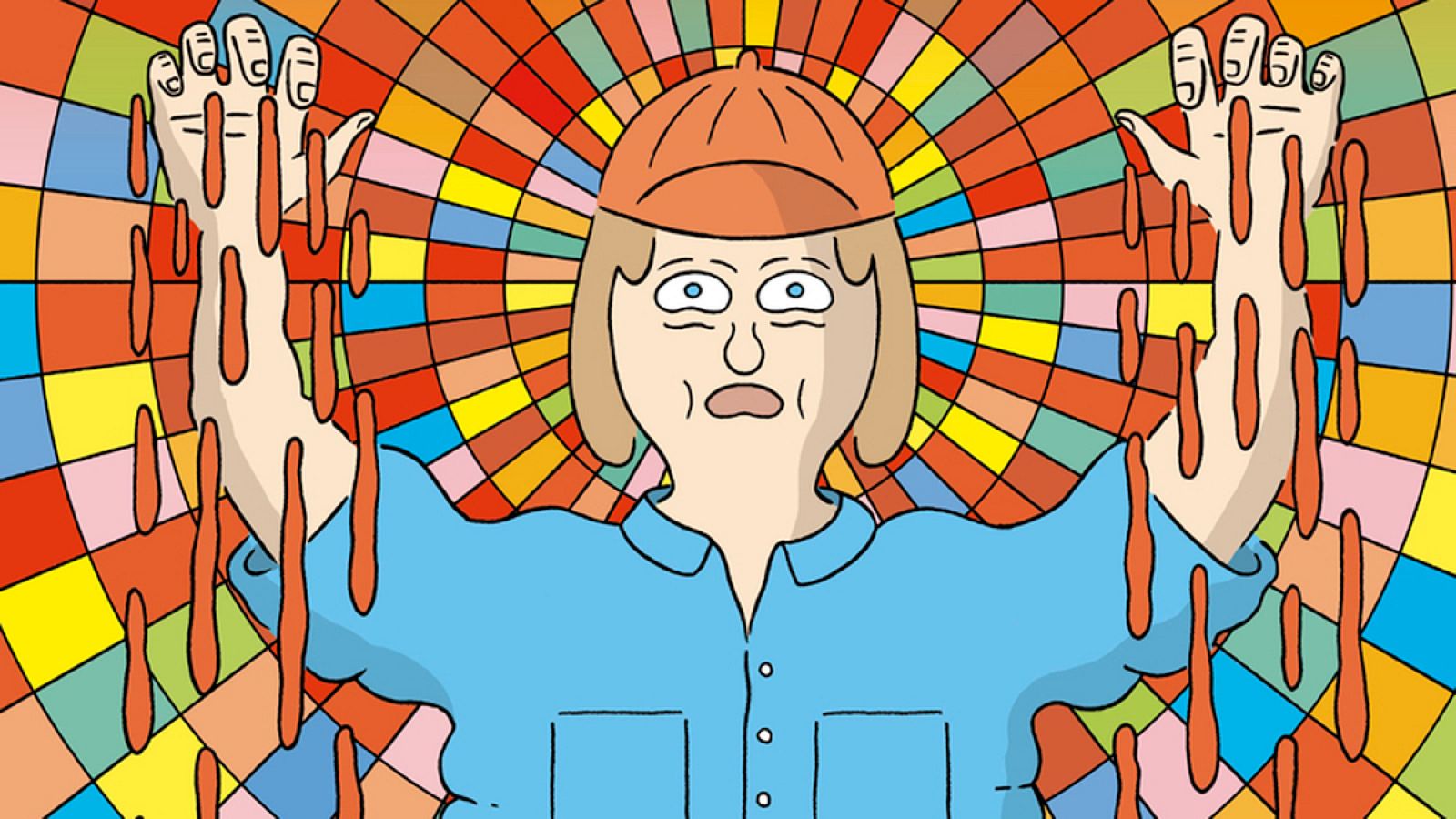 Detalle de la portada de 'La sangre extraña'