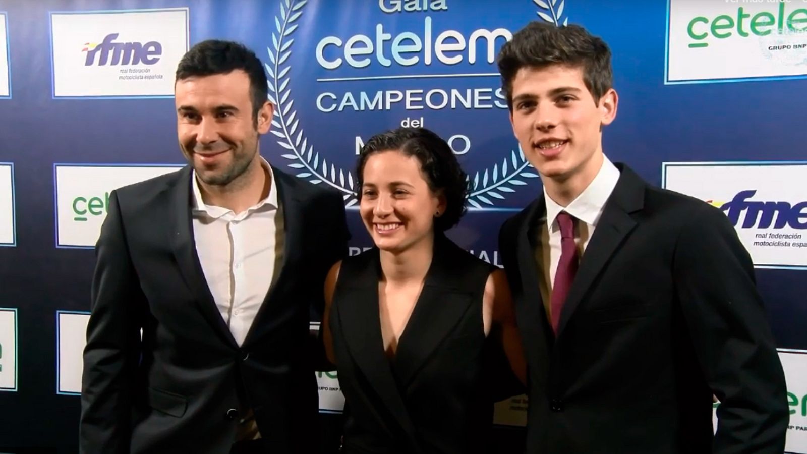 Toni Bou, Ana Carrasco y Jorge Prado