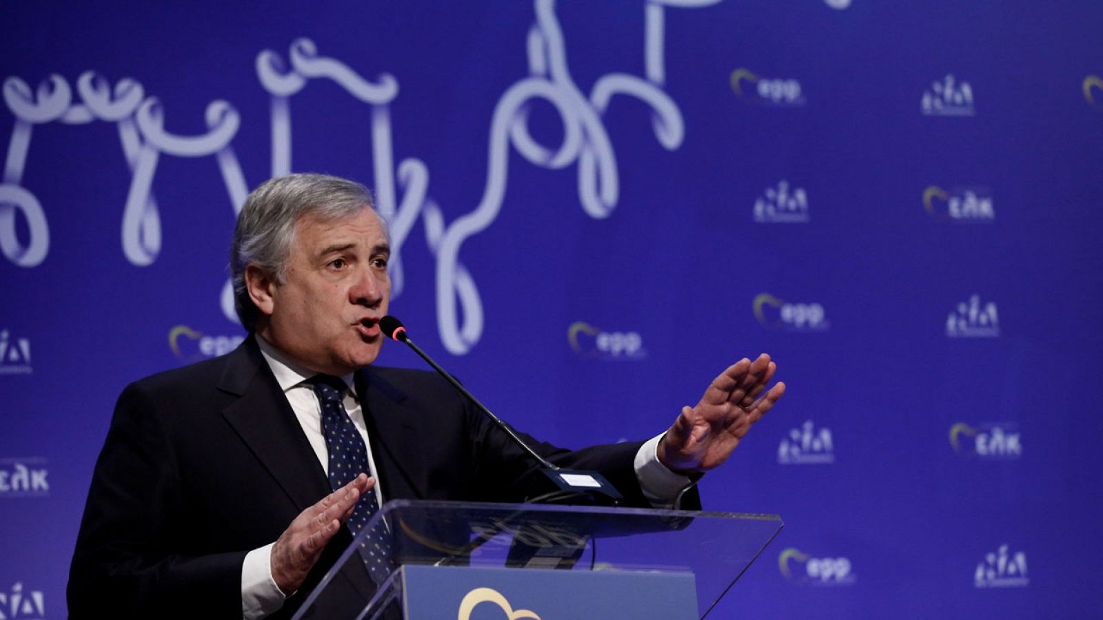 El presidente del Parlamento Europeo, Antonio Tajani