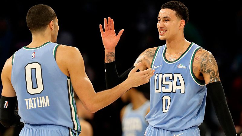 Kyle Kuzma encabeza la exhibición de EE.UU. ante el Resto del Mundo