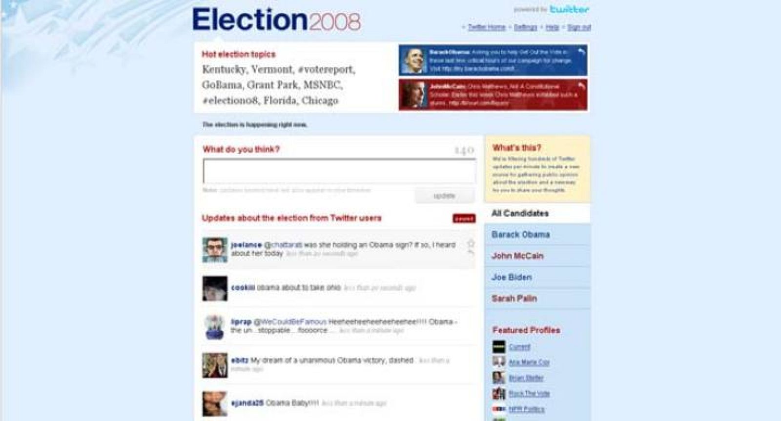 Las elecciones se viven en Twitter