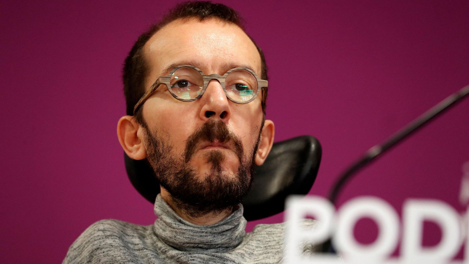 Imagen del secretario de Organización de Podemos Pablo Echenique