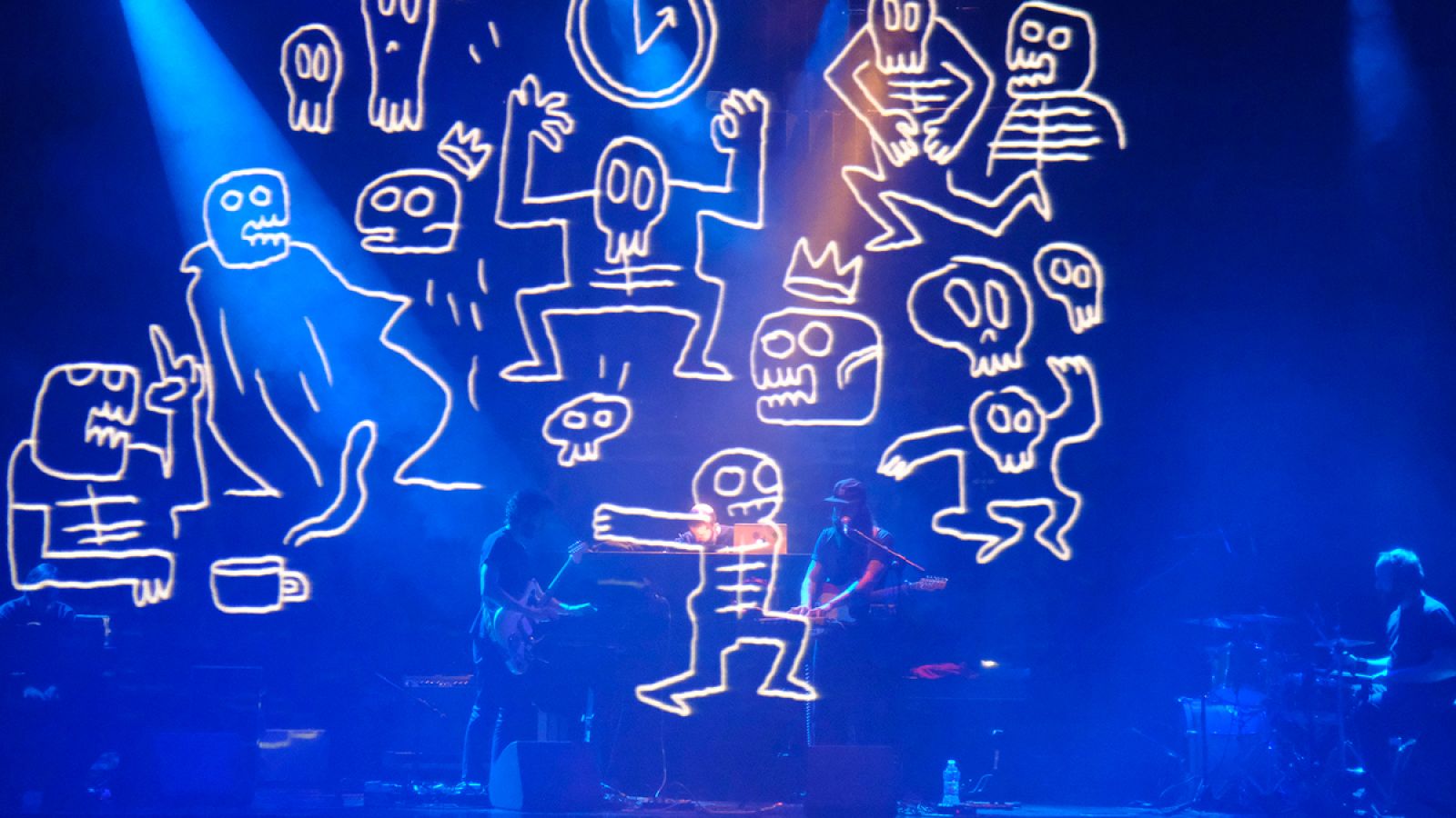 Un momento del concierto de Calavera y Álvaro Ortiz