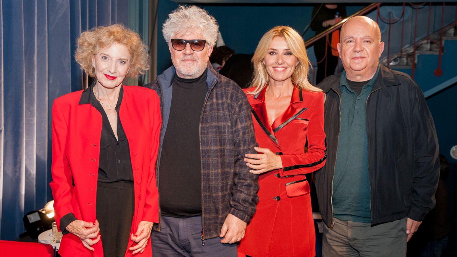 Marisa Paredes, Pedro Almodóvar, Cayetana Guillén Cuervo y Agustín Almodóvar