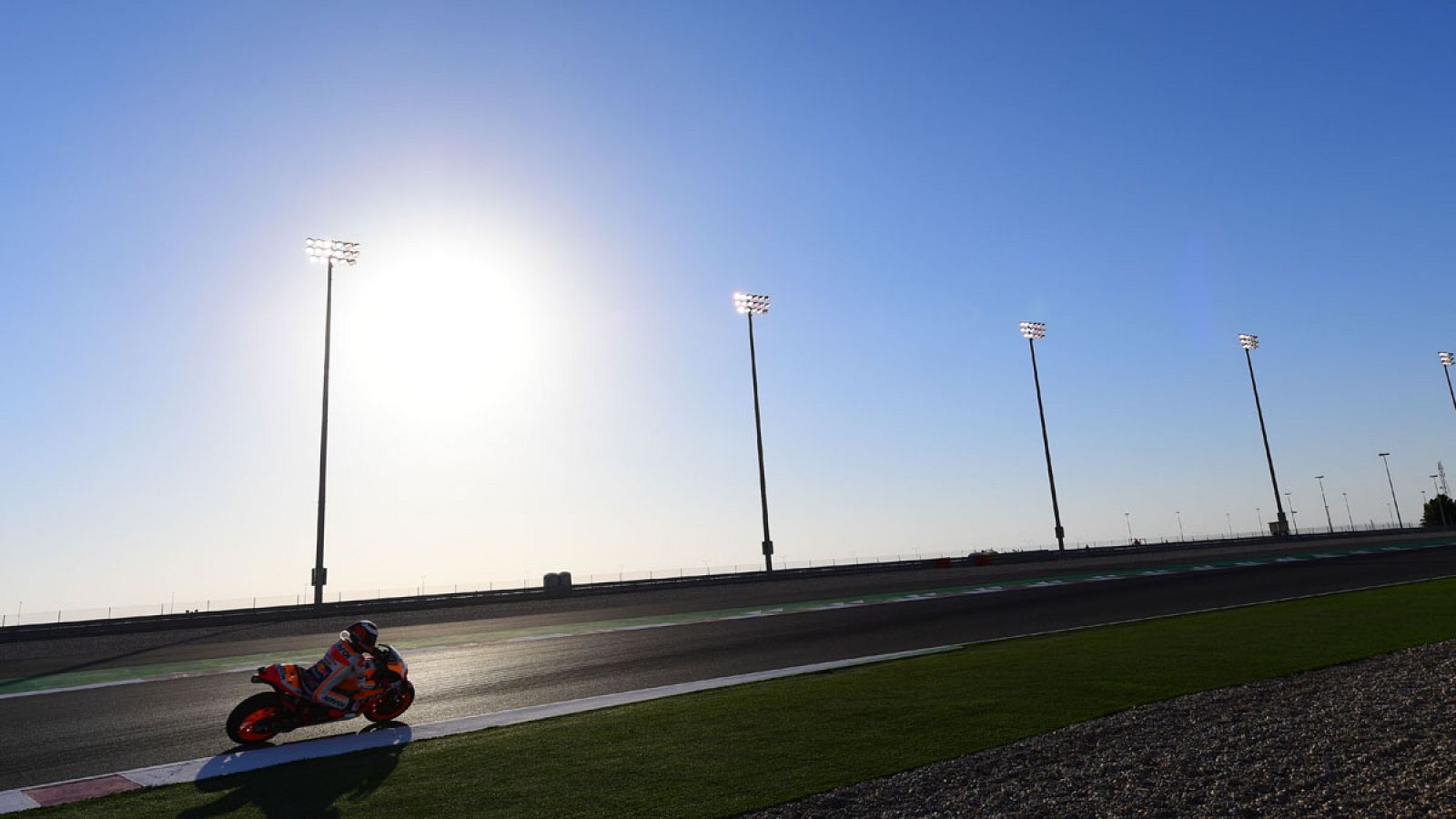 Jorge Lorenzo, entrenando en Losail