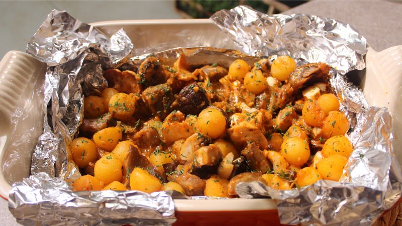 Receta de "setas con patatas" de Dani Garca