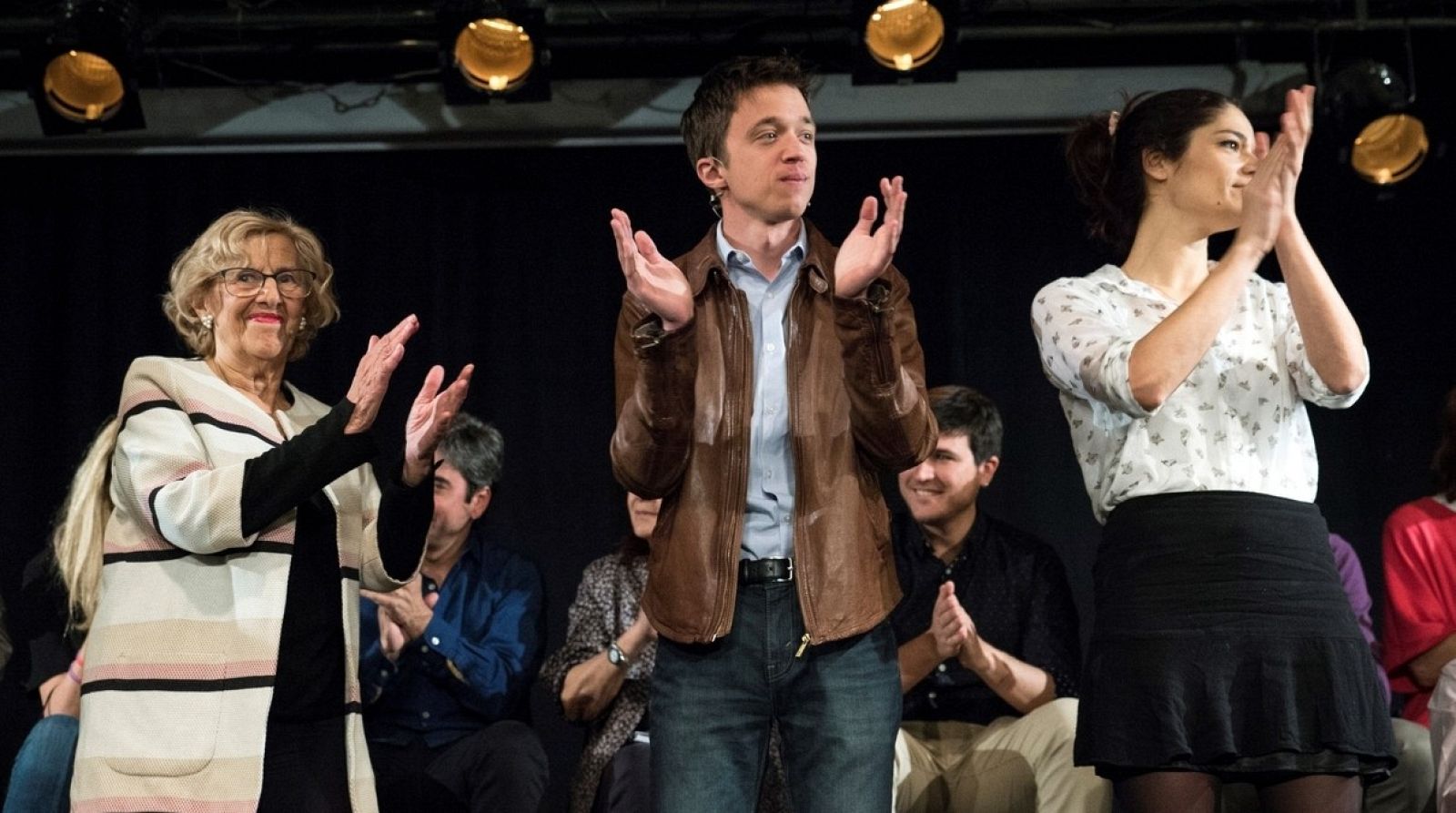 Los candidatos de Más Madrid al Ayuntamiento y la Comunidad de Madrid, Manuela Carmena e Íñigo Errejón