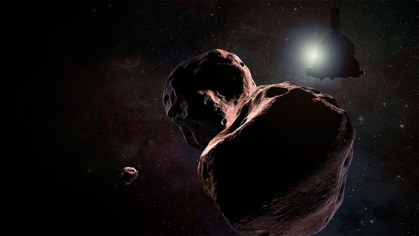 Ultima Thule consiste en un lóbulo grande y plano conectado a un lóbulo más pequeño y redondo.