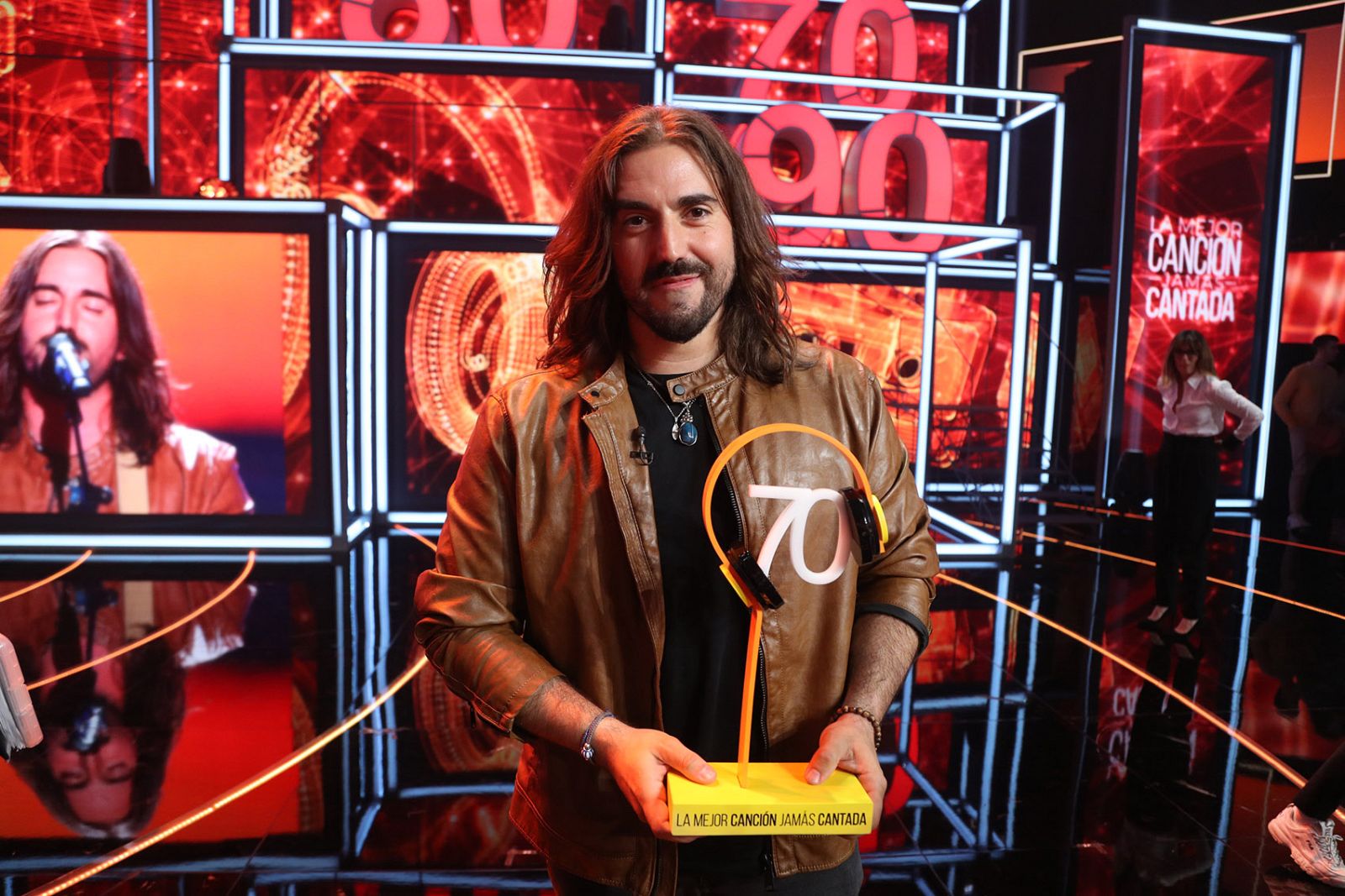 Andrés Suárez, con su premio