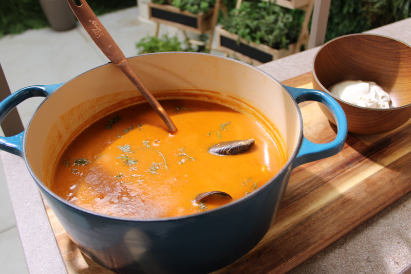Receta de "sopa de pescado" de Dani Garca