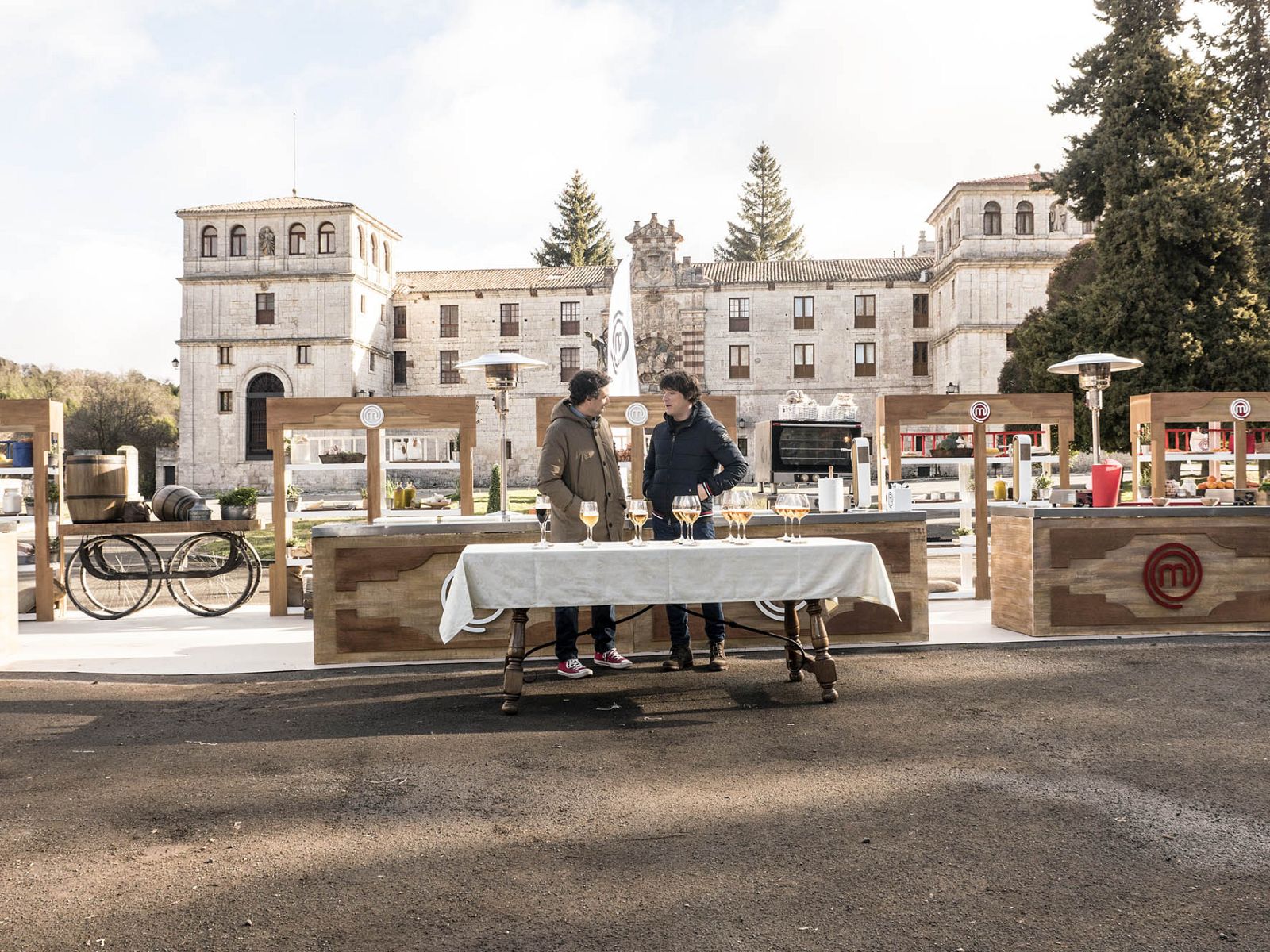 Jordi Cruz y Pepe Rodríguez en la prueba de exteriores, en Burgos