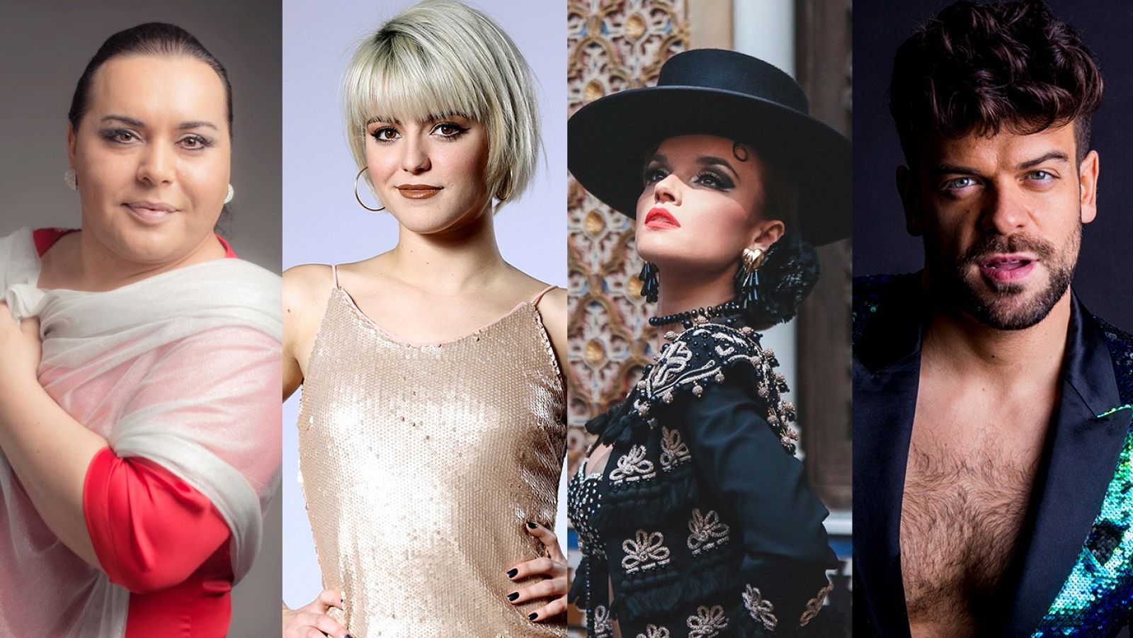 Falete, Alba Reche, Melody y Ricky Merino, participantes de la Gala Final