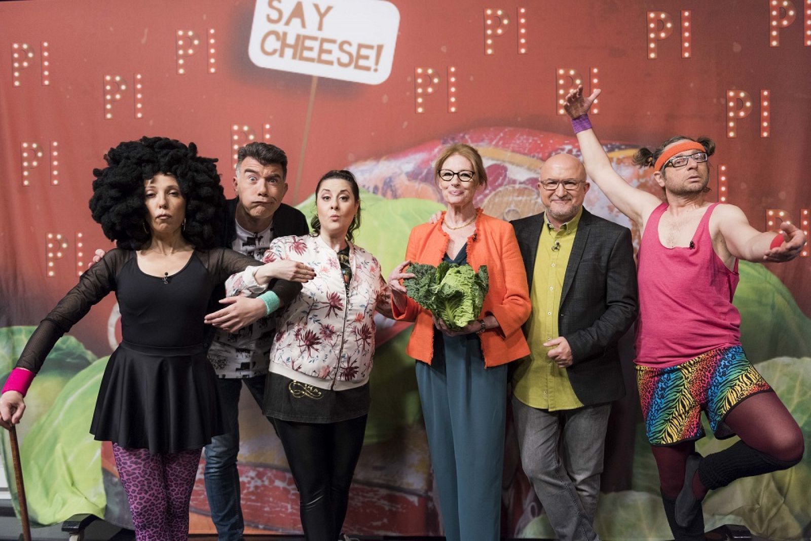 Coco Comín amb els col·laboradors del 'Programa inesperat'