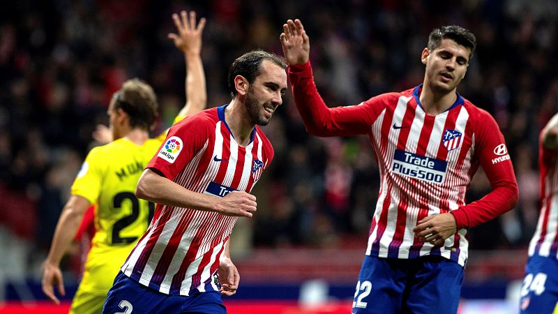 Godín mete de cabeza al Atlético en la lucha por la Liga