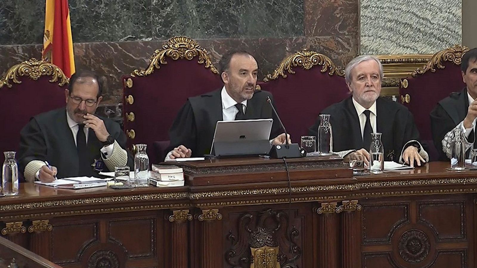 Imagen del tribunal del juicio del 'procés' en el Supremo